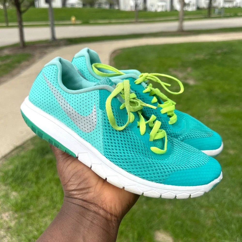 Nike Flex Experience RN 5 Athletic Shoes Big Kid Size 5Y Hyper Turquoise Volt